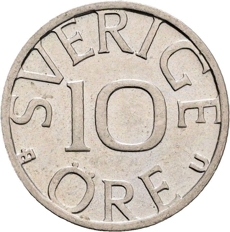 10 Öre Carl XVI. Gustaf seit 1973 1984 – Vorderseite