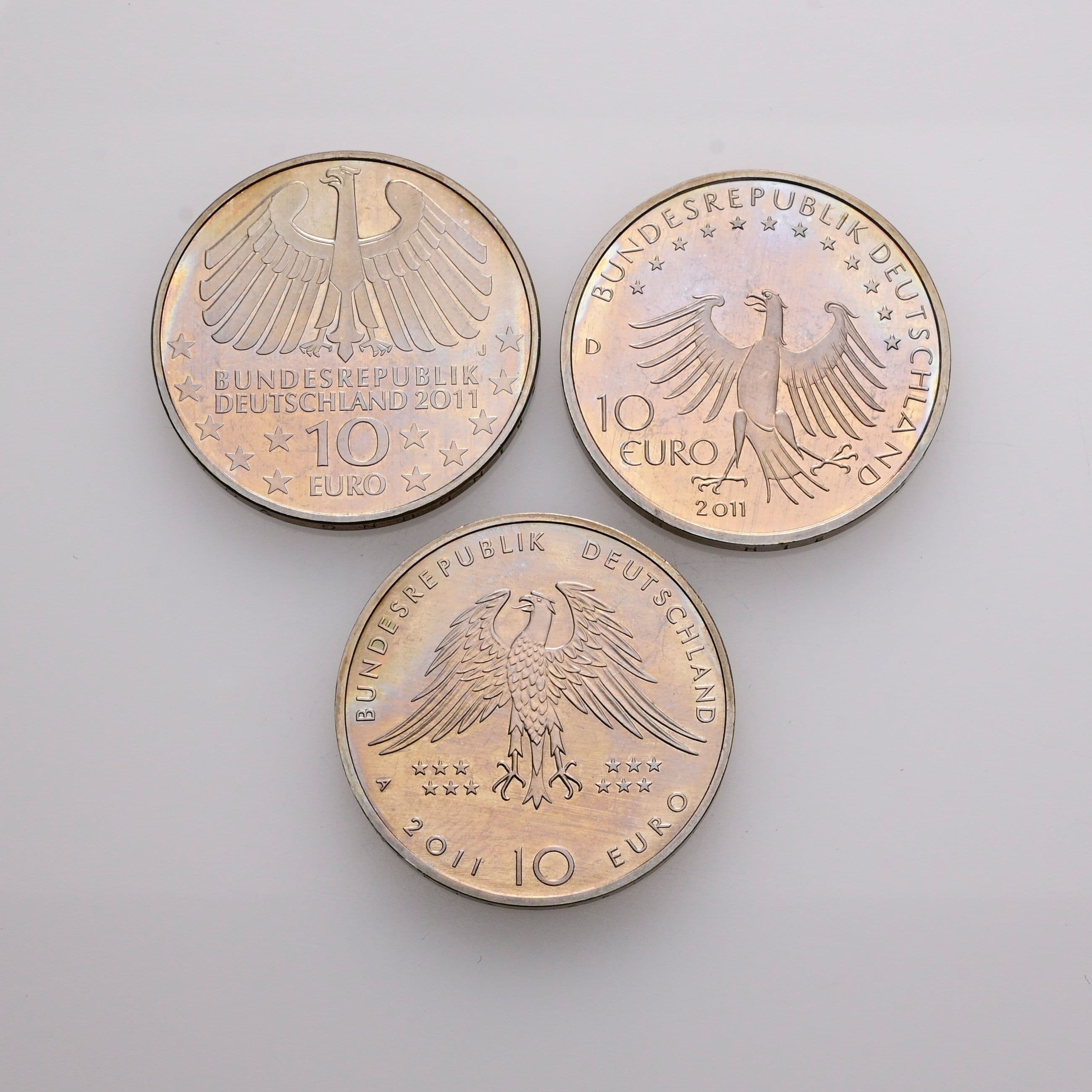 Lot 3 Stück 10 Euro