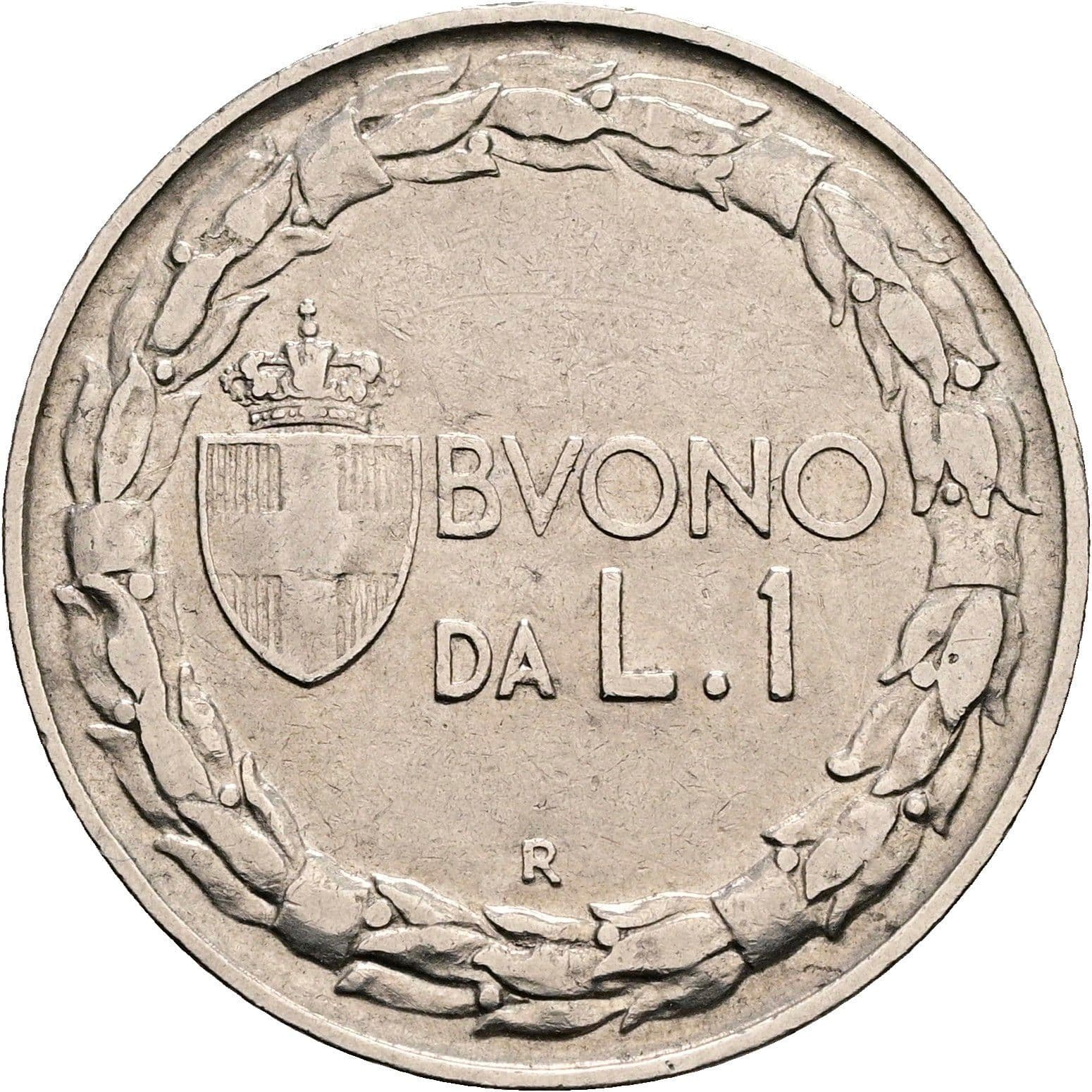 1 Lira Vittorio Emanuele III. 1900-1946 1922 – Vorderseite