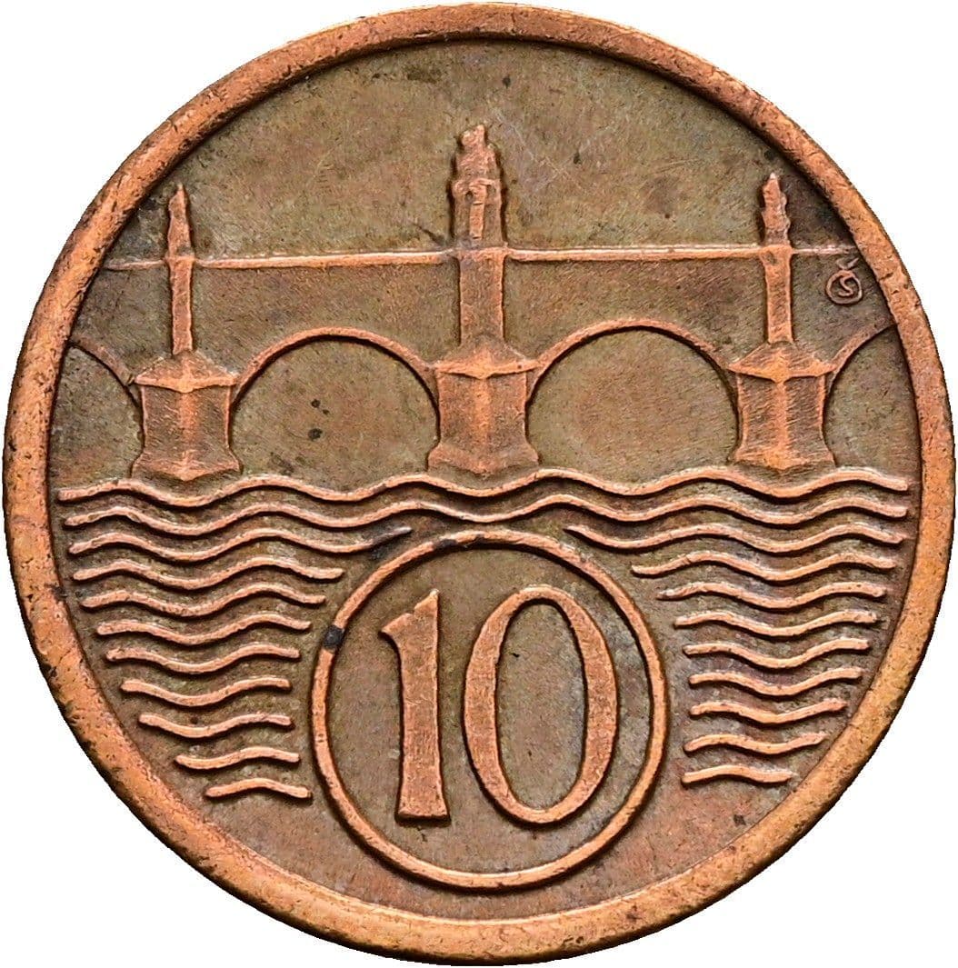 10 Haleru 1922 – Vorderseite