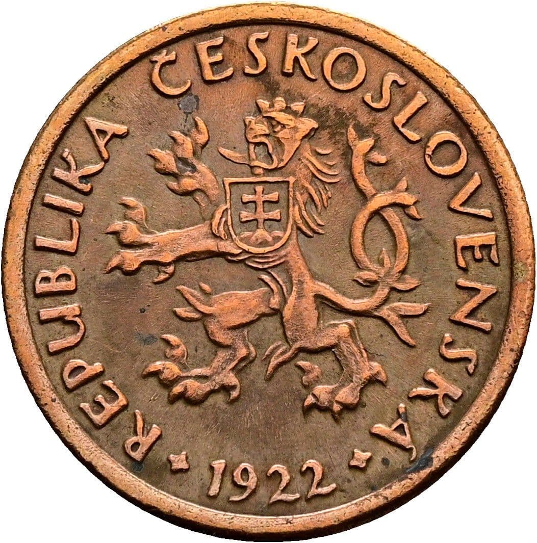 10 Haleru 1922 – Rückseite