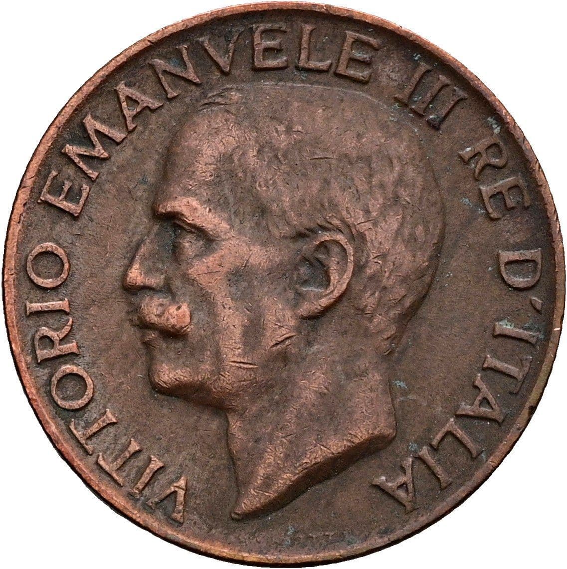 5 Centesimi Vittorio Emanuele III. 1900-1946 1923 – Vorderseite