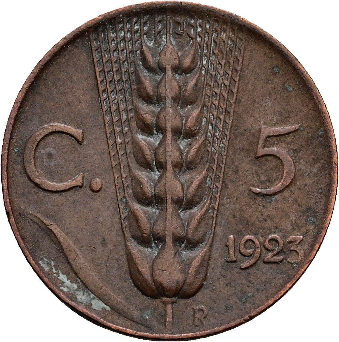 5 Centesimi Vittorio Emanuele III. 1900-1946 1923 – Rückseite