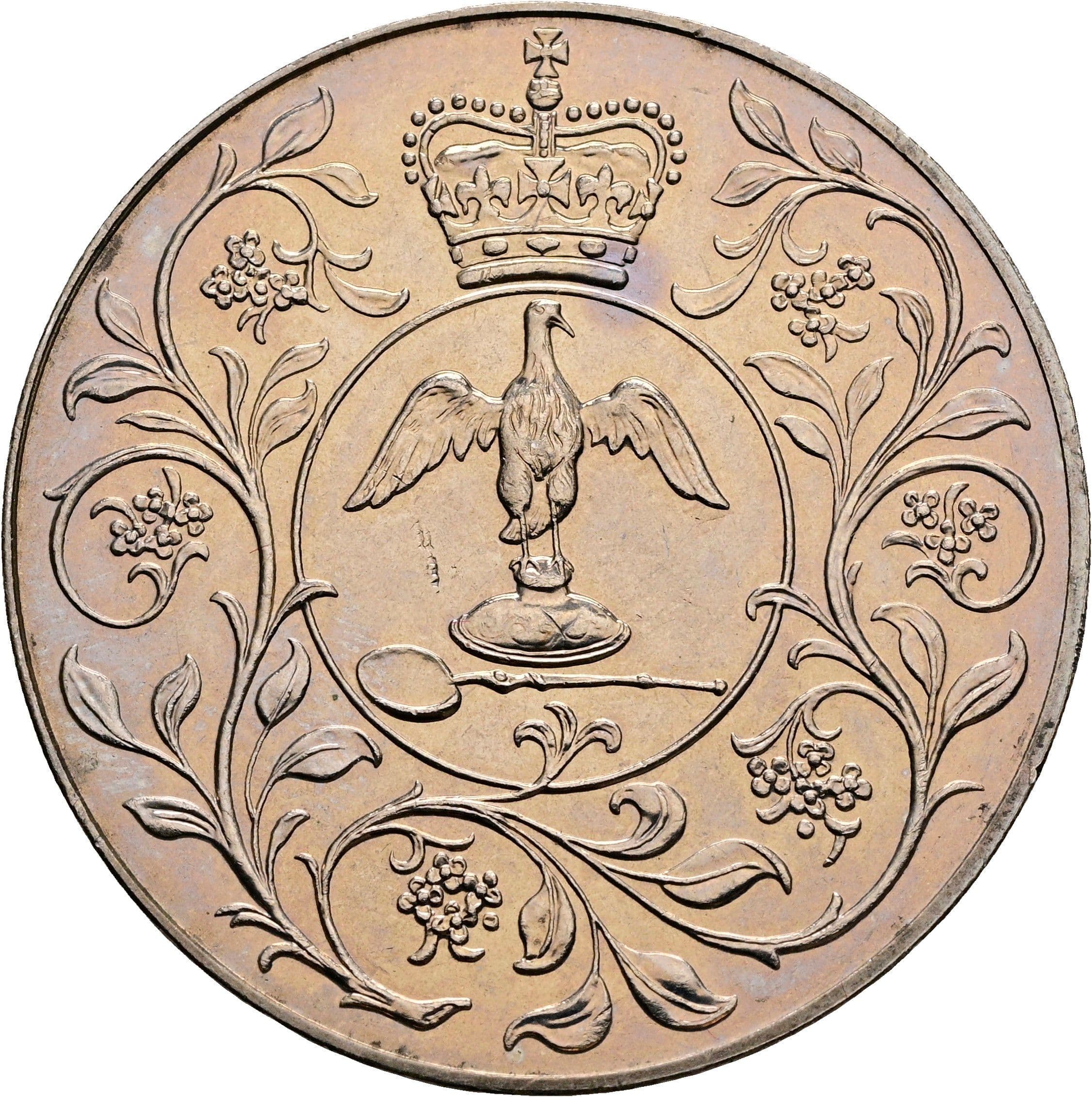 1 Crown Elisabeth II. 1952-2022 1977 – Rückseite