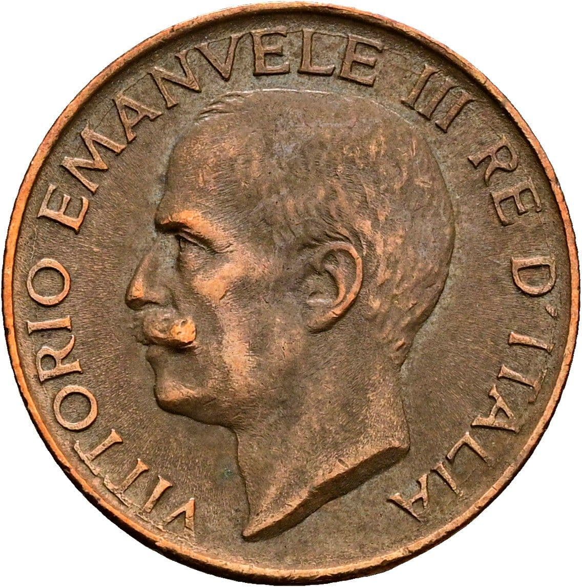 5 Centesimi Vittorio Emanuele III. 1900-1946 1921 – Vorderseite