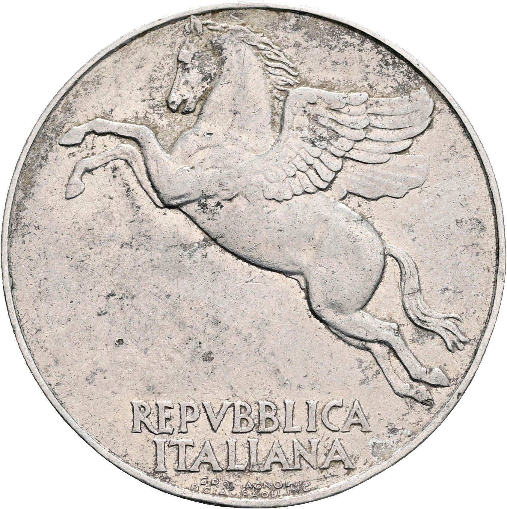 10 Lire 1948 – Vorderseite