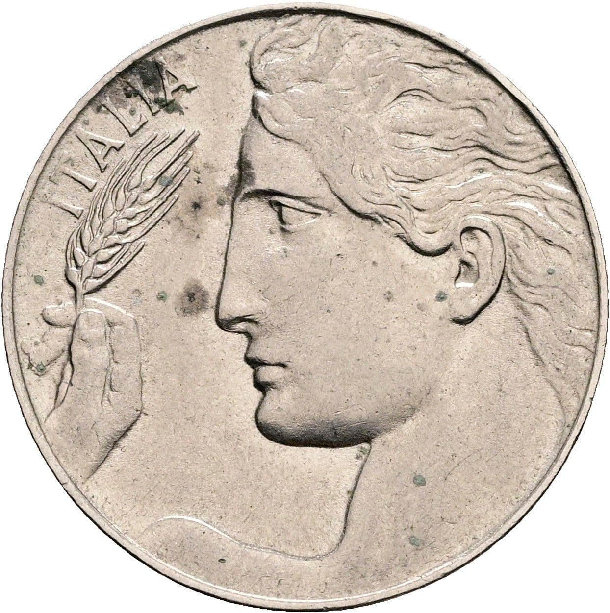 20 Centesimi Vittorio Emanuele III. 1900-1946 1921 – Vorderseite
