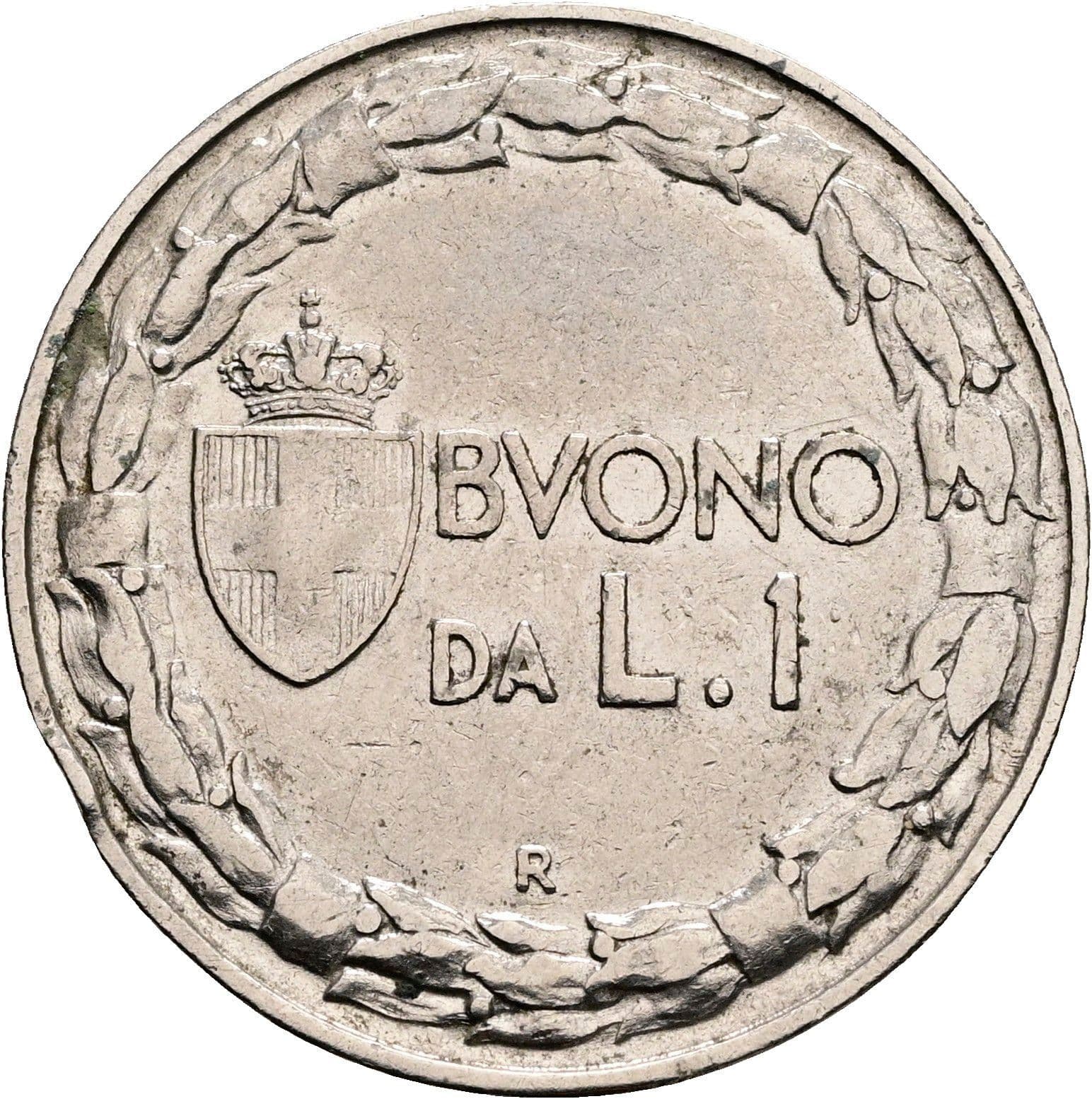 1 Lira Vittorio Emanuele III. 1900-1946 1922 – Vorderseite