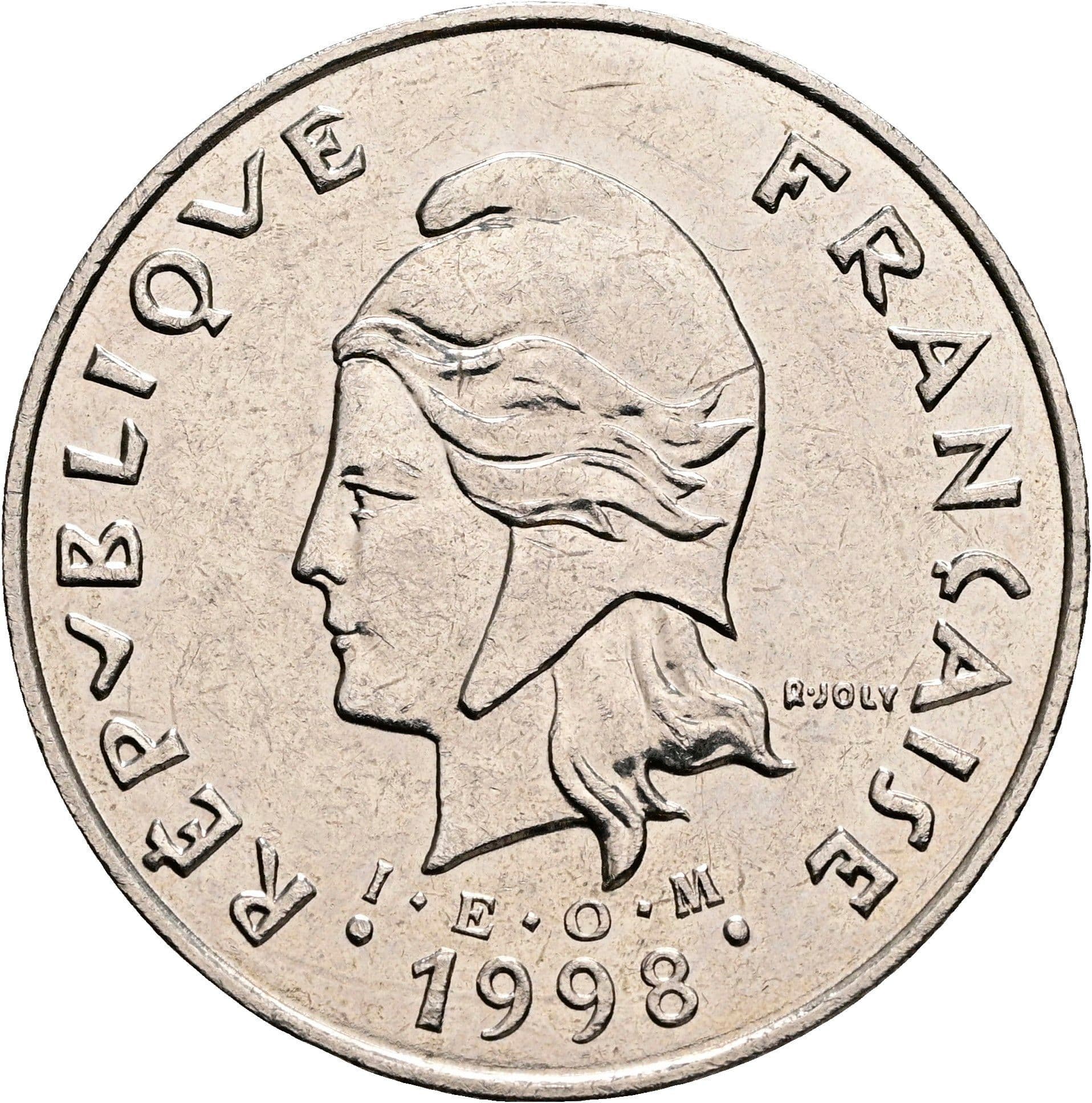 50 Francs 1998 – Rückseite