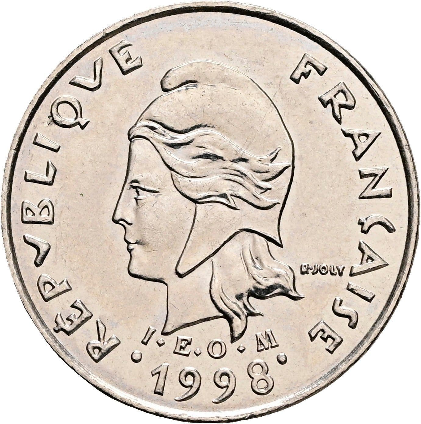 10 Francs 1998 – Rückseite