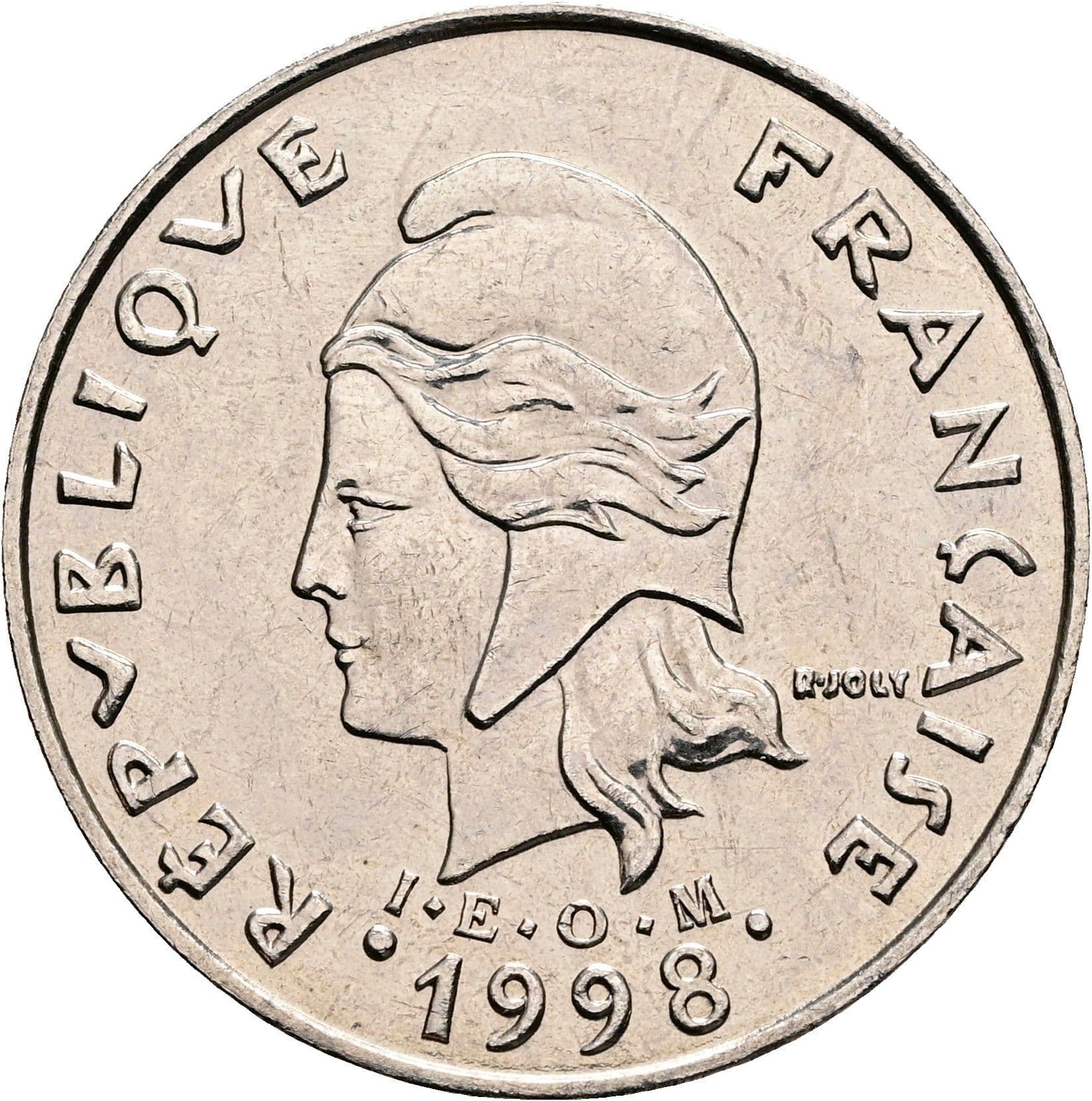 20 Francs 1998 – Rückseite