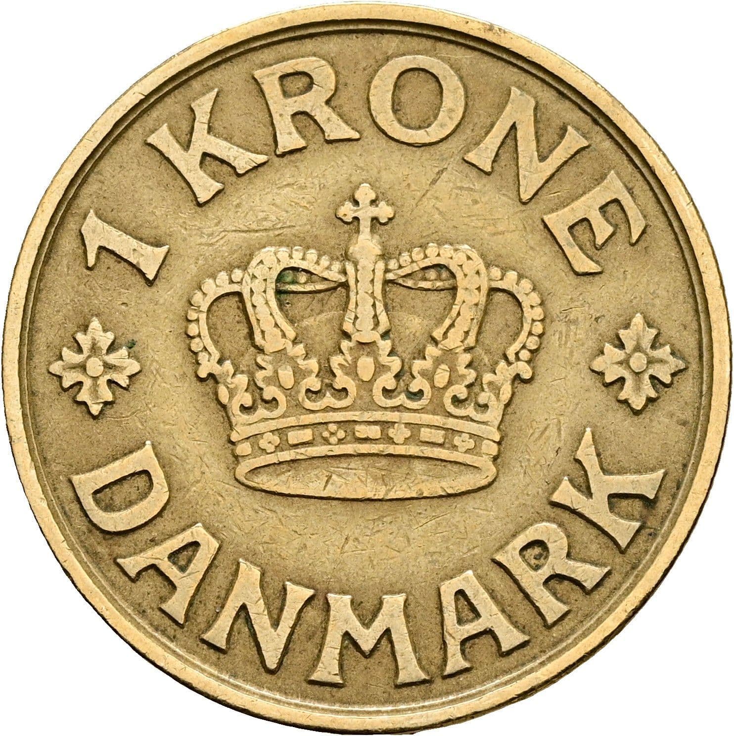 1 Krone Christian X. 1912-1947 1940 – Vorderseite