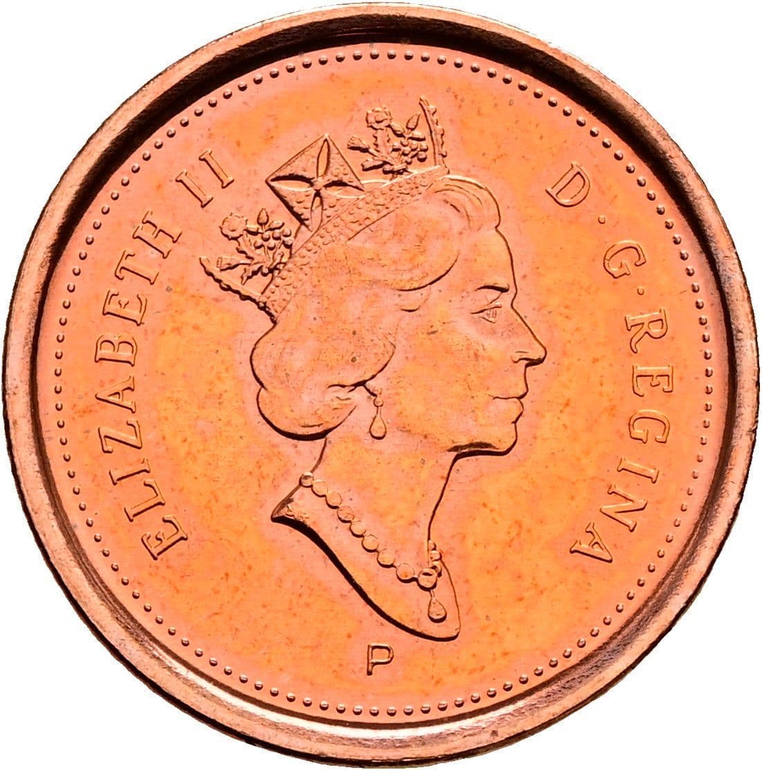 1 Cent Elisabeth II. 1952-2022 2003 – Vorderseite