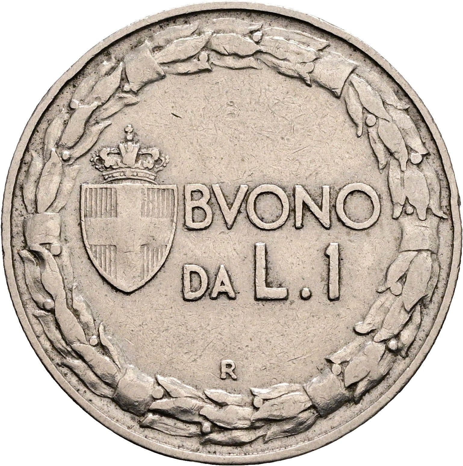 1 Lira Vittorio Emanuele III. 1900-1946 1923 – Vorderseite