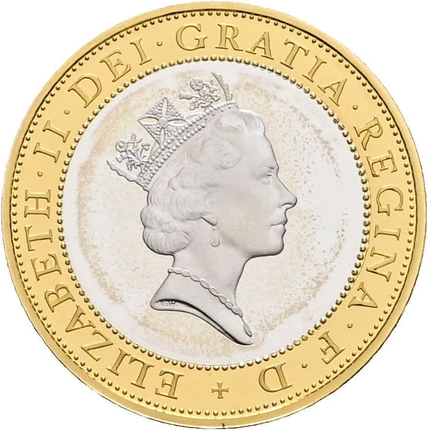 2 Pounds Elisabeth II. (1952-2022) 1997 – Vorderseite