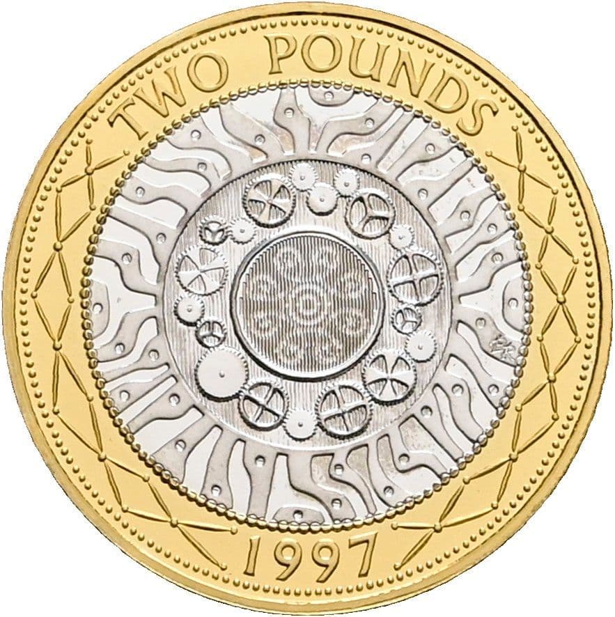 2 Pounds Elisabeth II. (1952-2022) 1997 – Rückseite