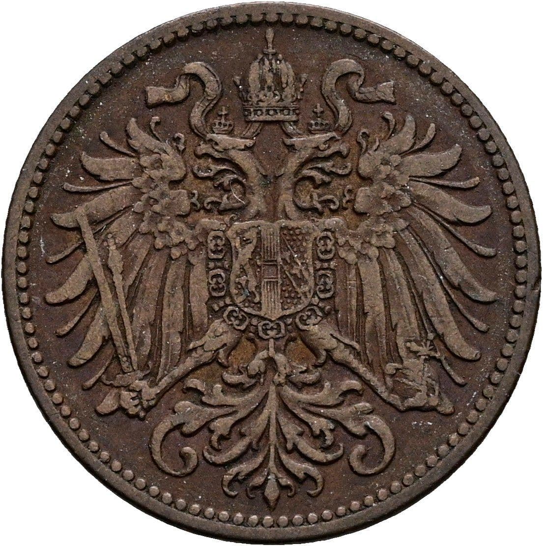 2 Heller Franz Joseph I. 1848-1916 1903 – Rückseite