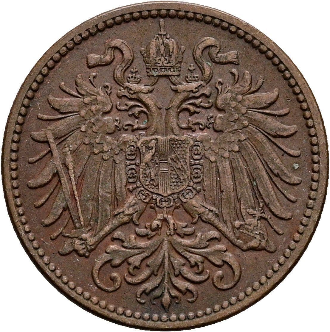 2 Heller Franz Joseph I. 1848-1916 1909 – Rückseite