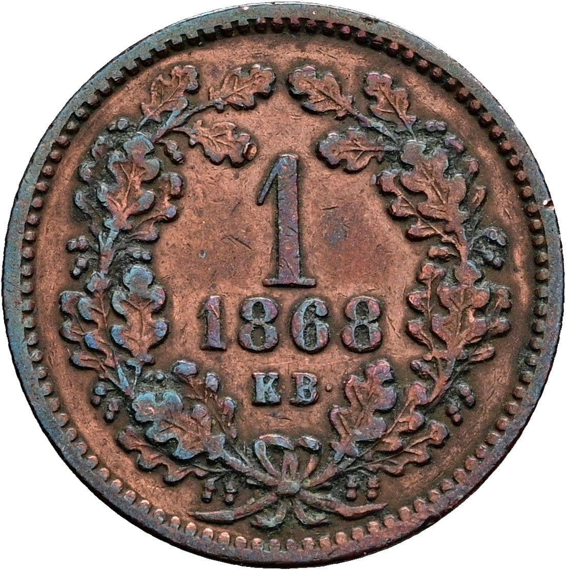 1 Krajczar Franz Joseph I. 1848-1916 1868 KB – Vorderseite