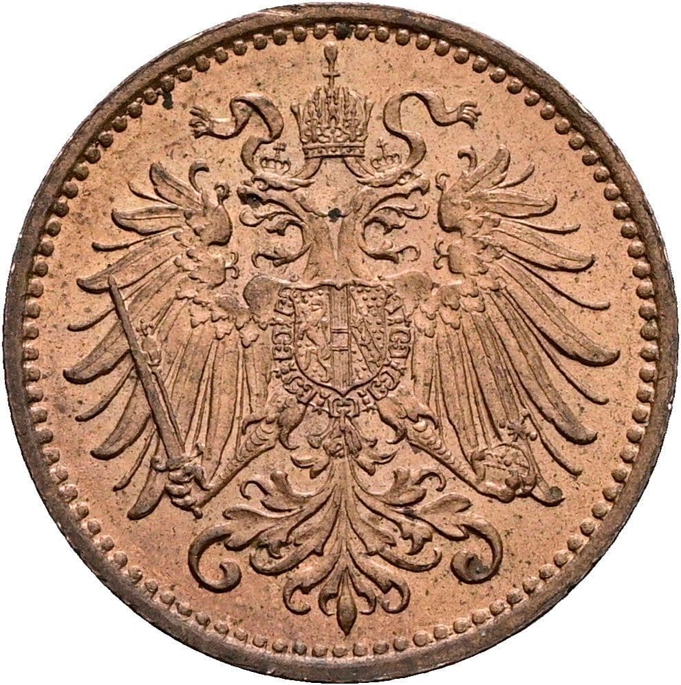 1 Heller Franz Joseph I. 1848-1916 1898 – Rückseite