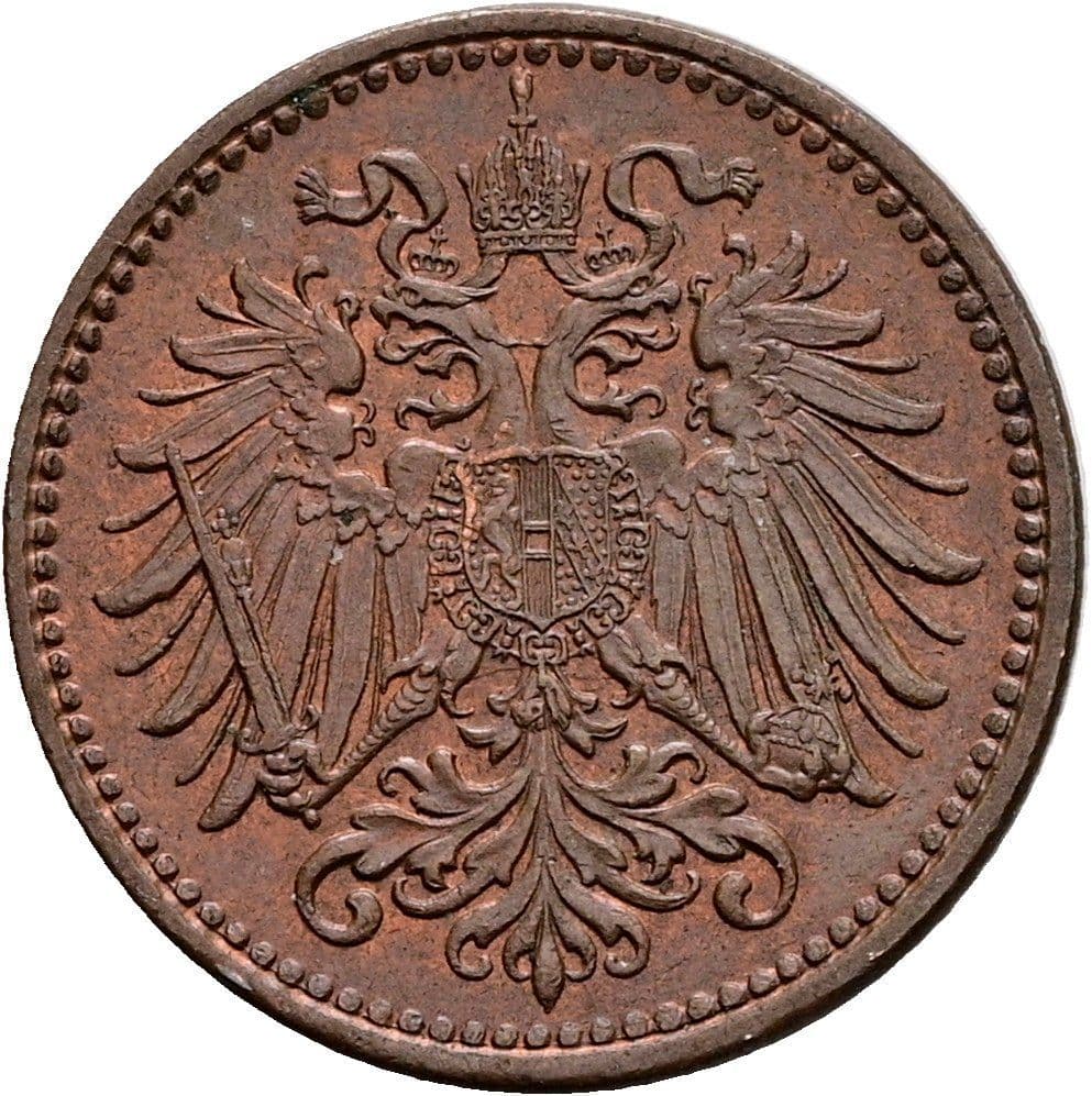 1 Heller Franz Joseph I. 1848-1916 1912 – Rückseite
