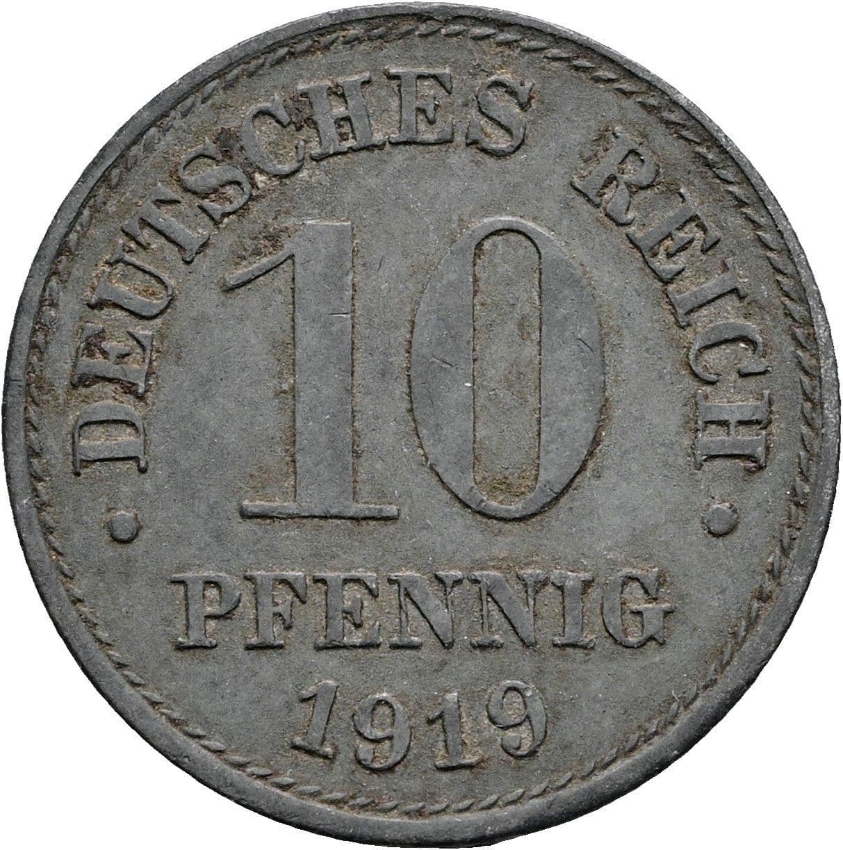 10 Pfennig 1919 – Vorderseite