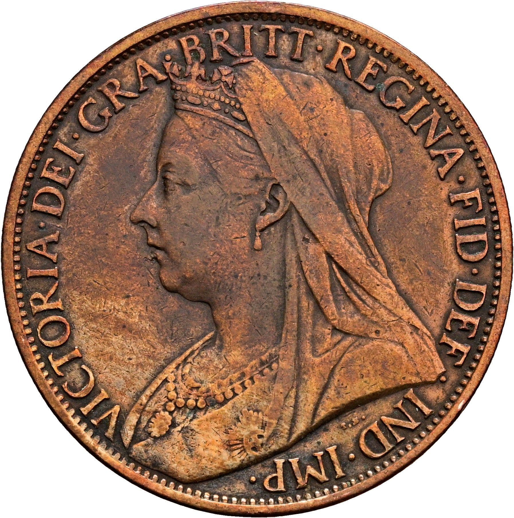 One (1) Penny Victoria 1837-1901 1900 – Vorderseite
