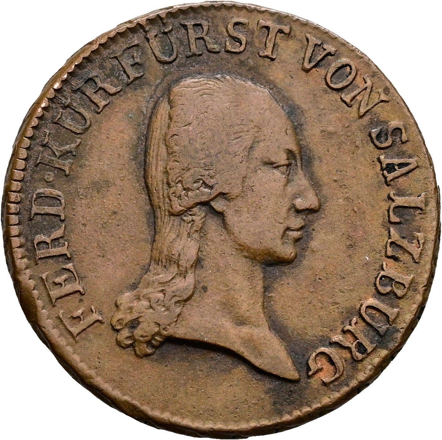 1 Kreuzer Kurfürst Erzherzog Ferdinand 1803-1806 1805 – Vorderseite