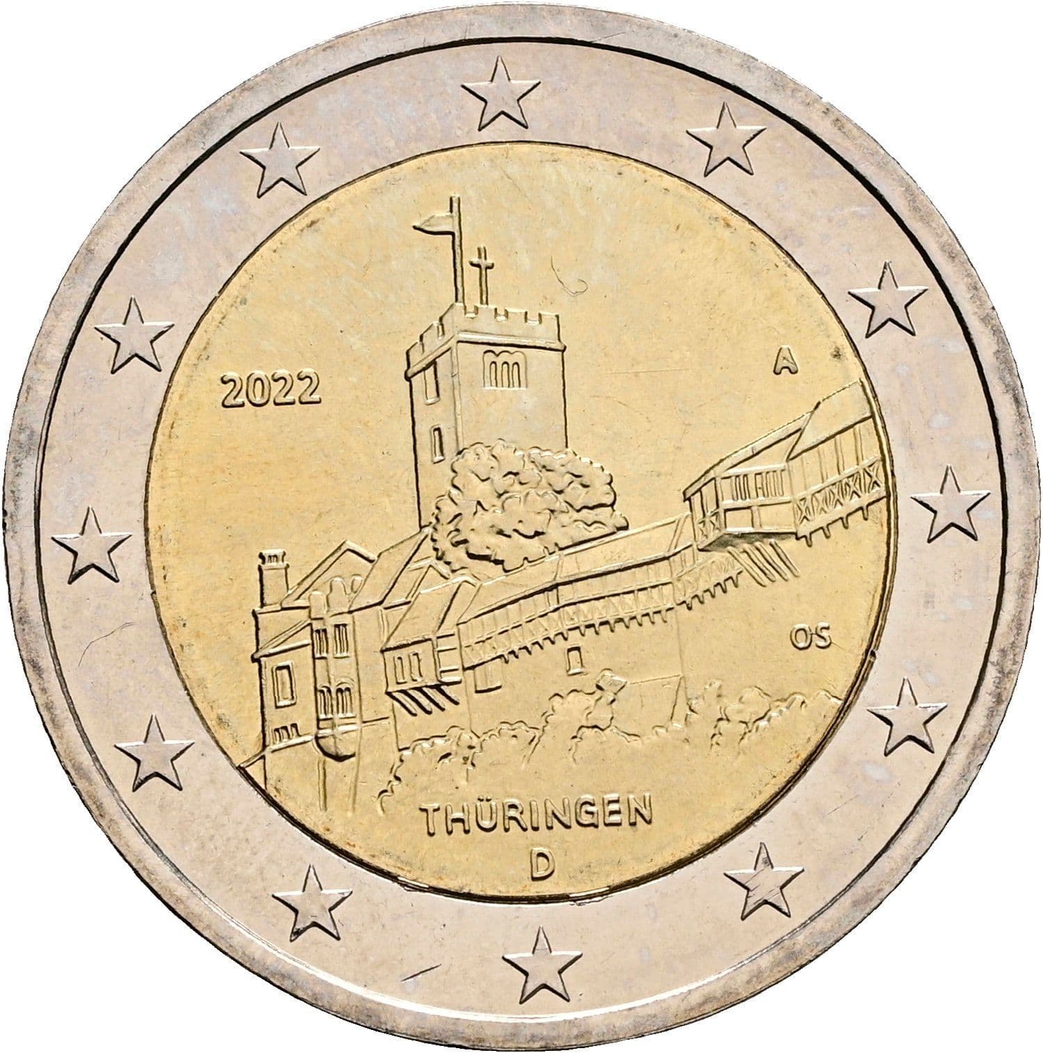 2 Euro 2022 D – Rückseite