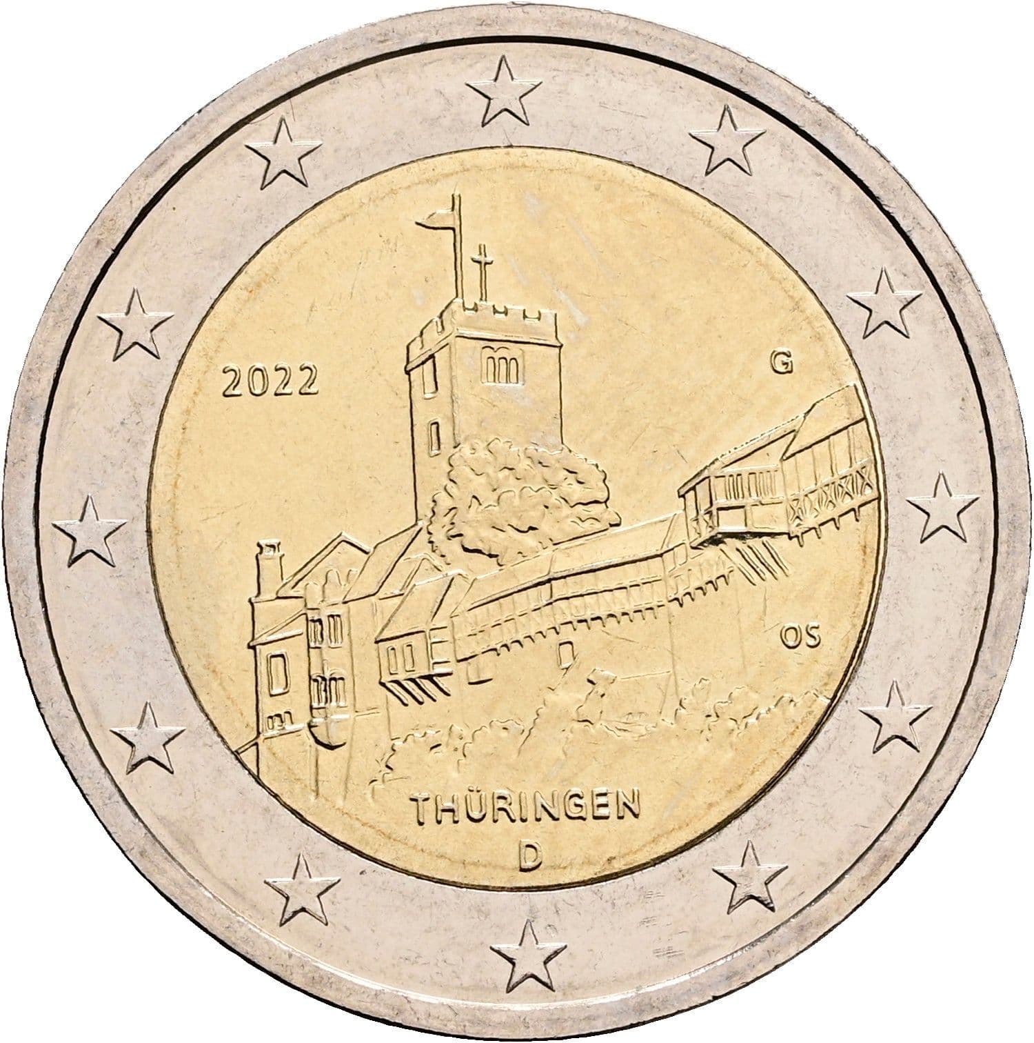 2 Euro 2022 G – Rückseite