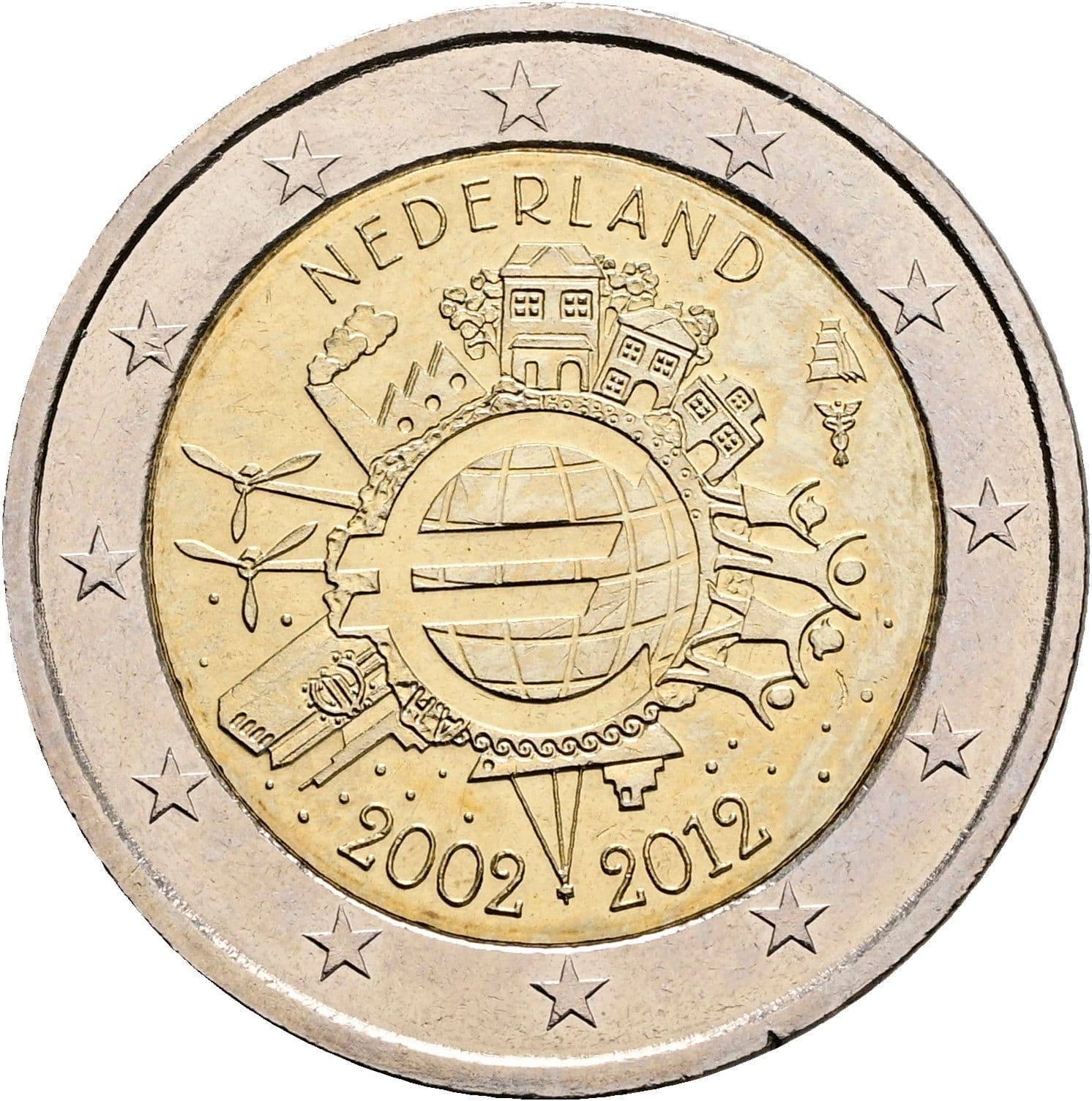 2 Euro 2012 – Rückseite
