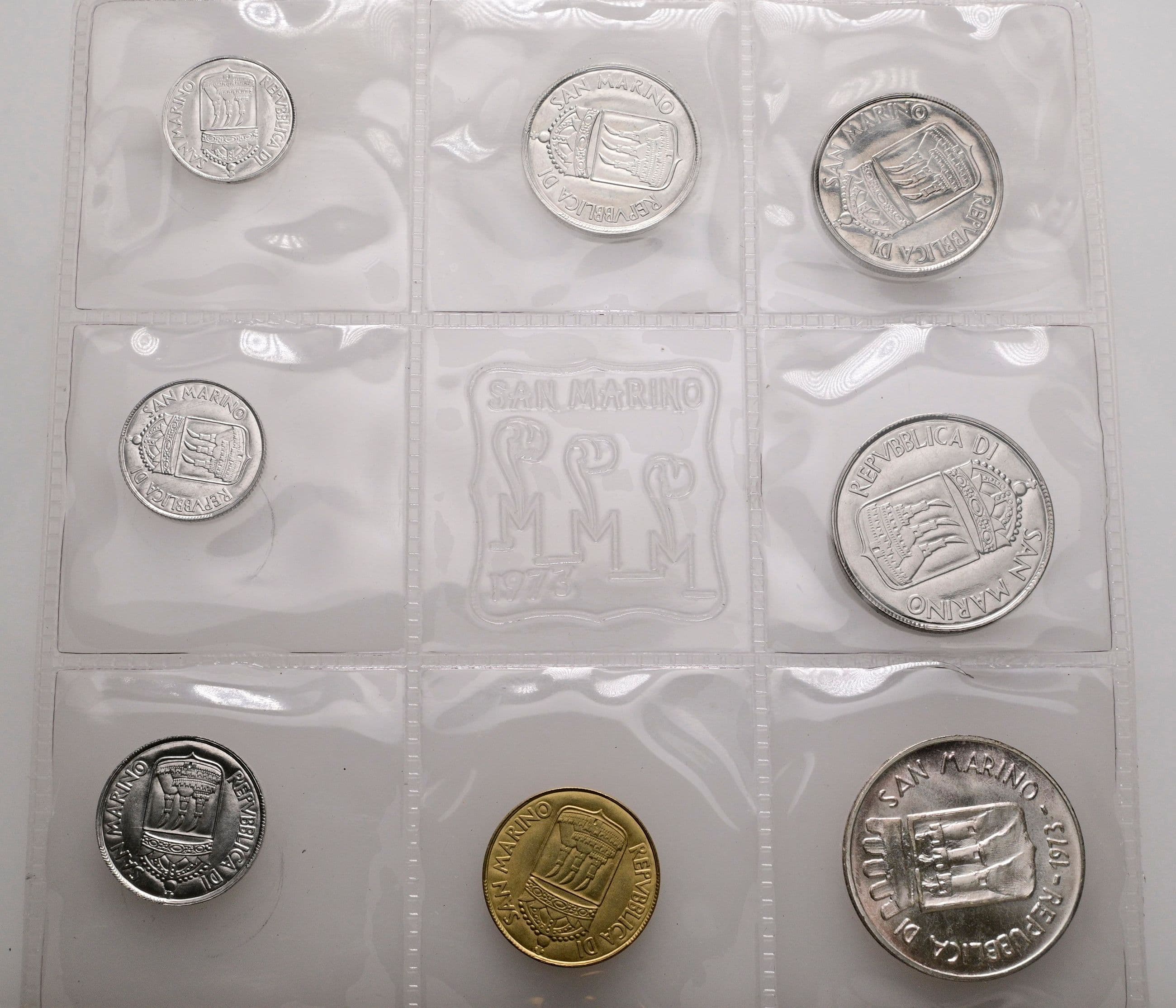 offizieller Kursmünzensatz (1 Lira - 500 Lire)
