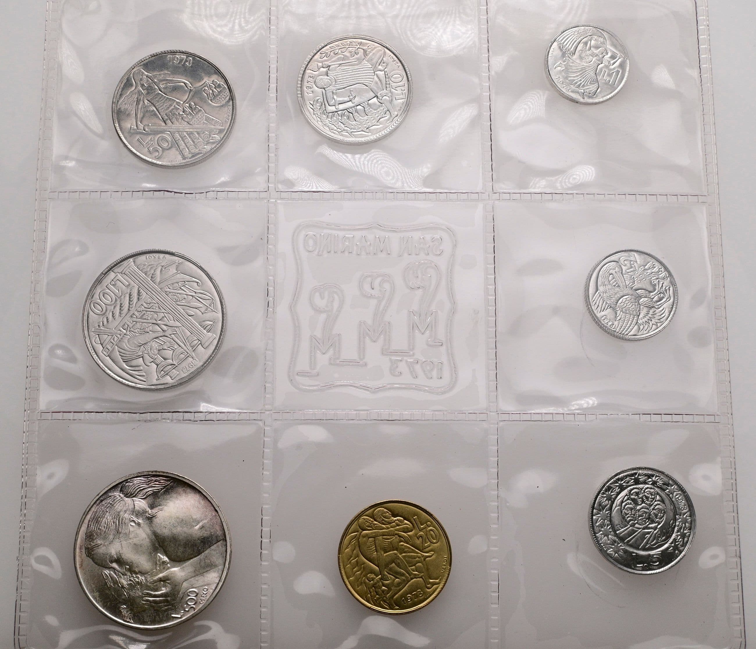 offizieller Kursmünzensatz (1 Lira - 500 Lire)