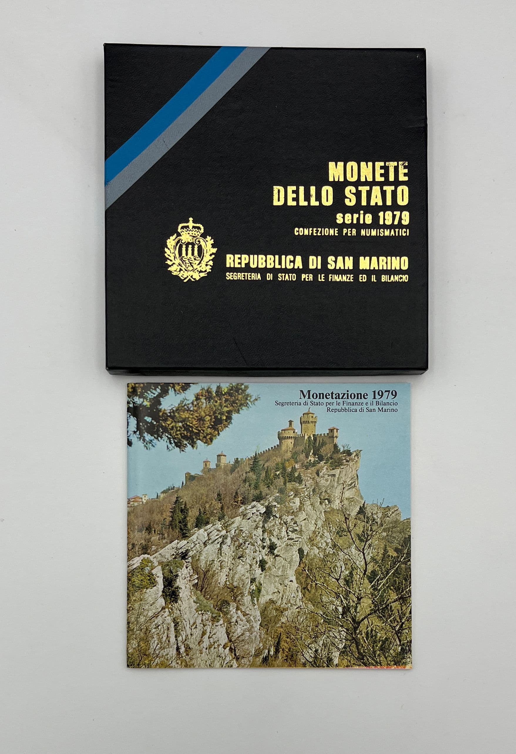 offizieller Kursmünzensatz (1 Lira - 500 Lire) 1979 – Vorderseite