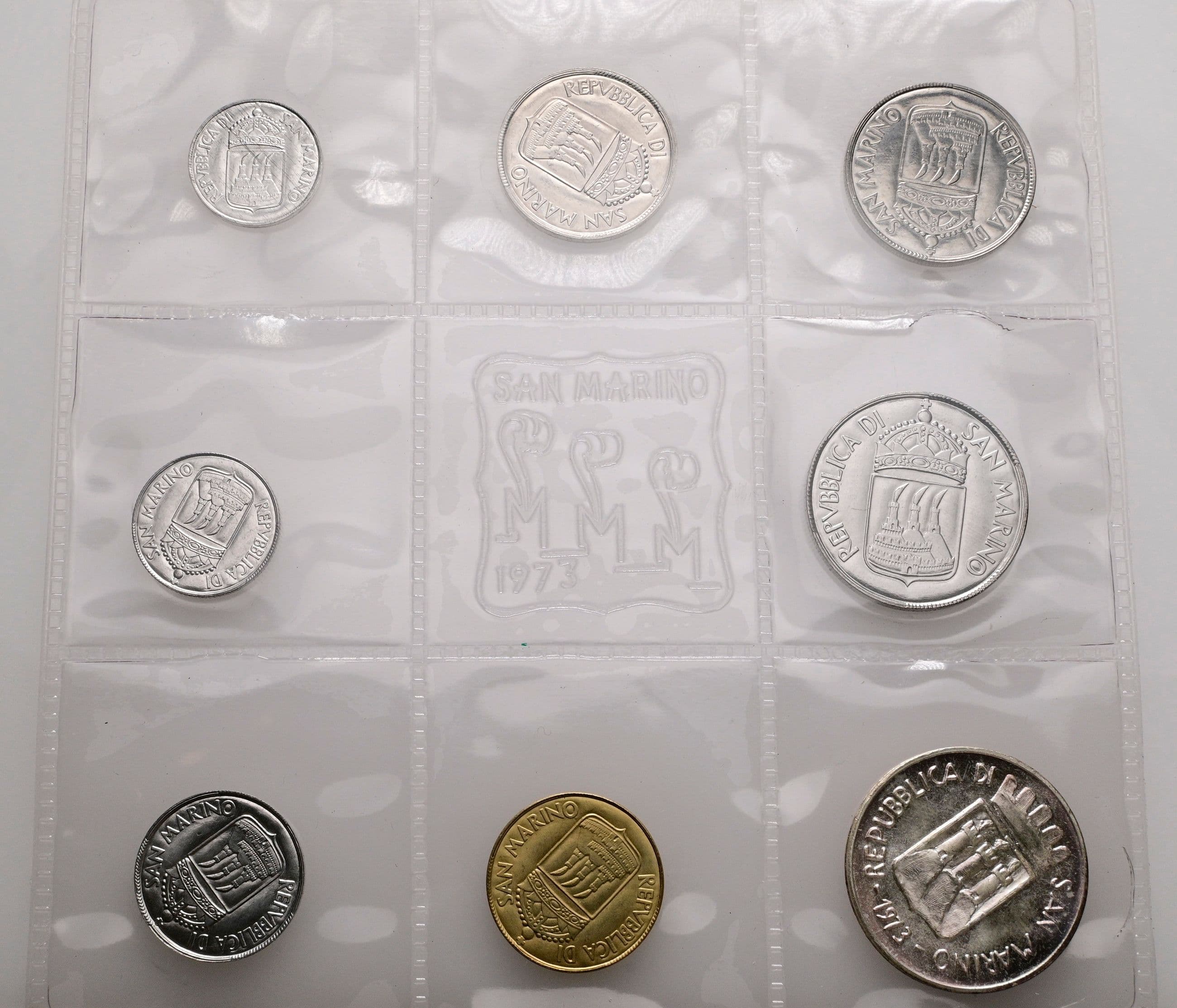 offizieller Kursmünzensatz (1 Lira - 500 Lire)