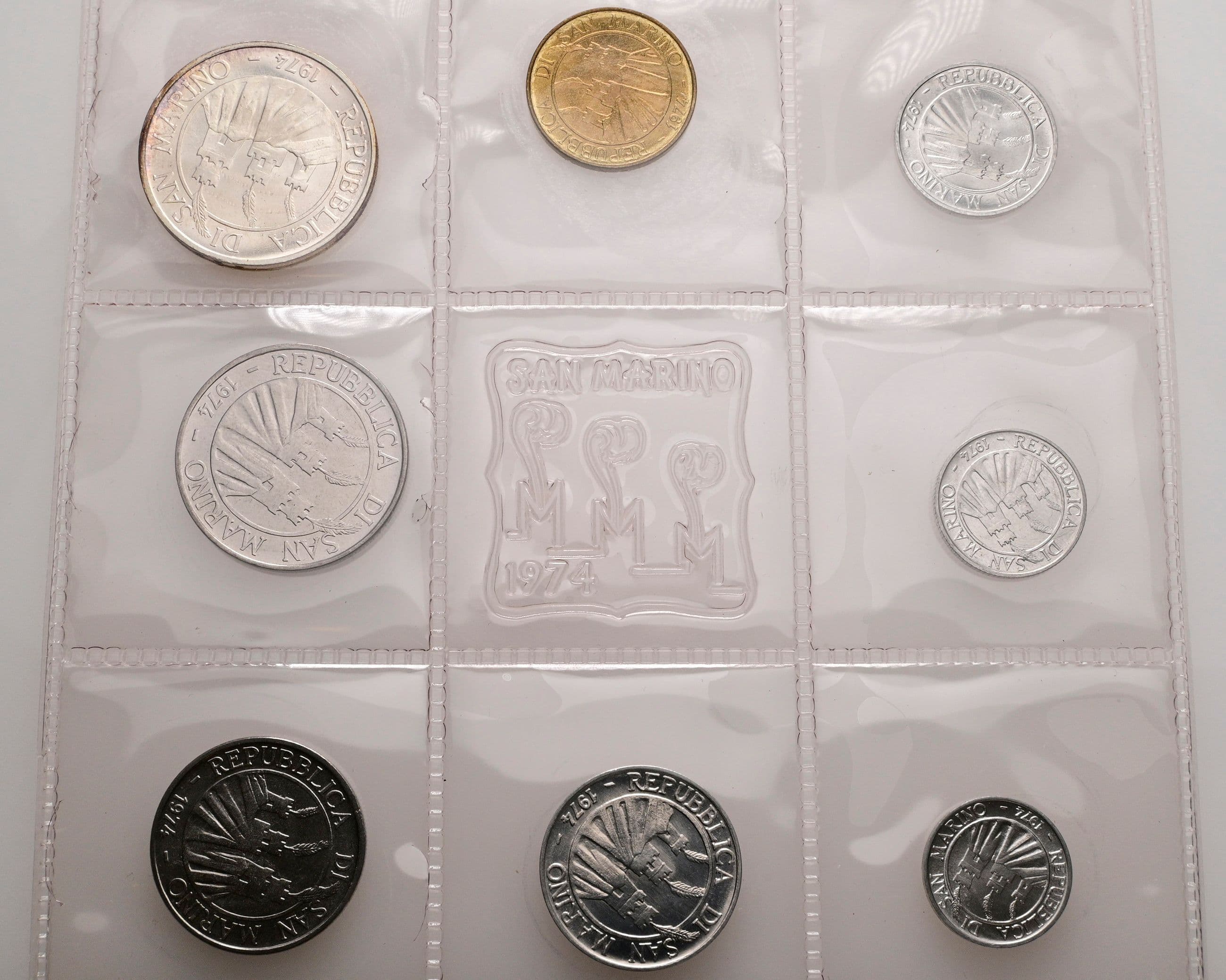offizieller Kursmünzensatz (1 Lira - 500 Lire)