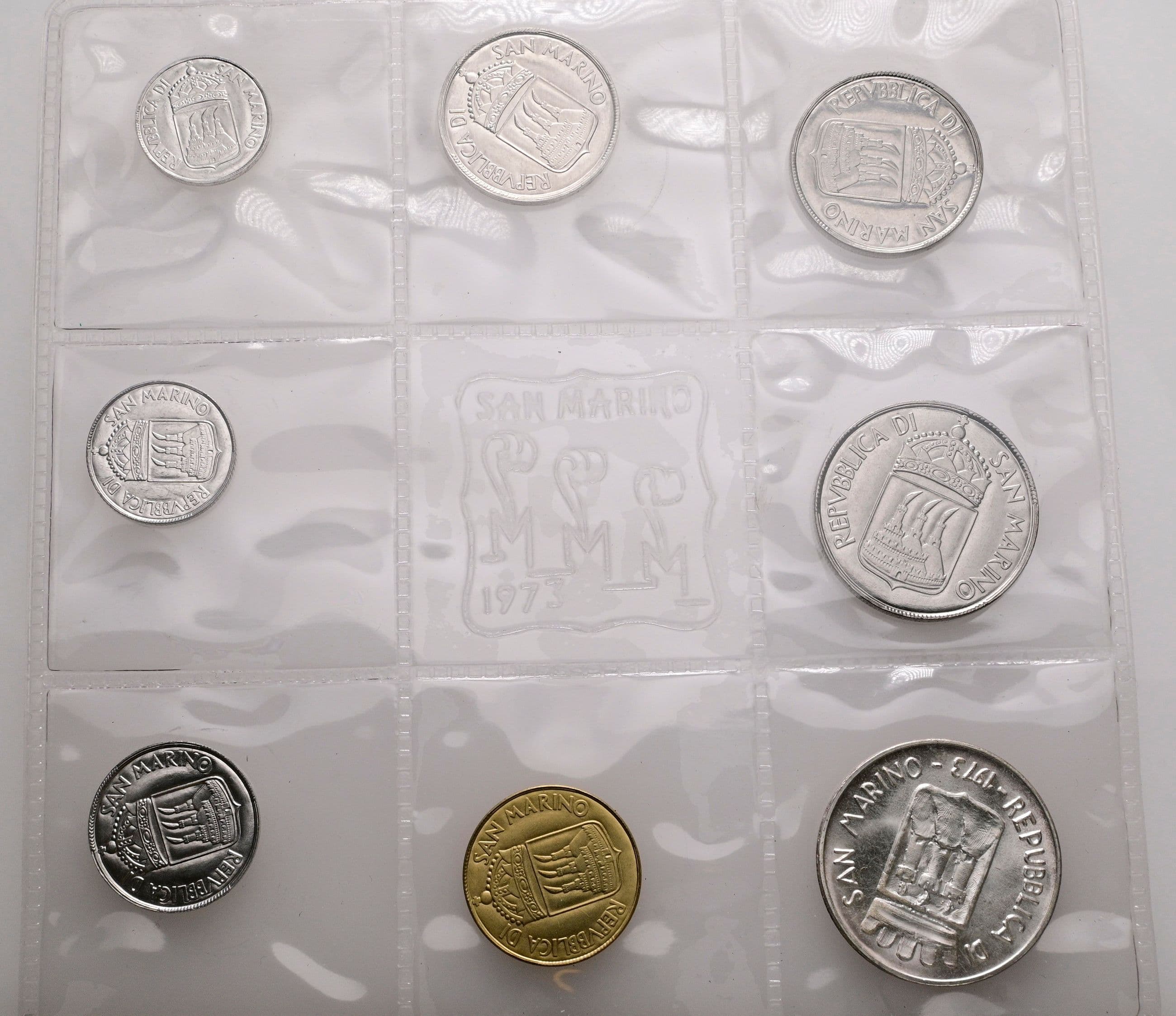 offizieller Kursmünzensatz (1 Lira - 500 Lire)
