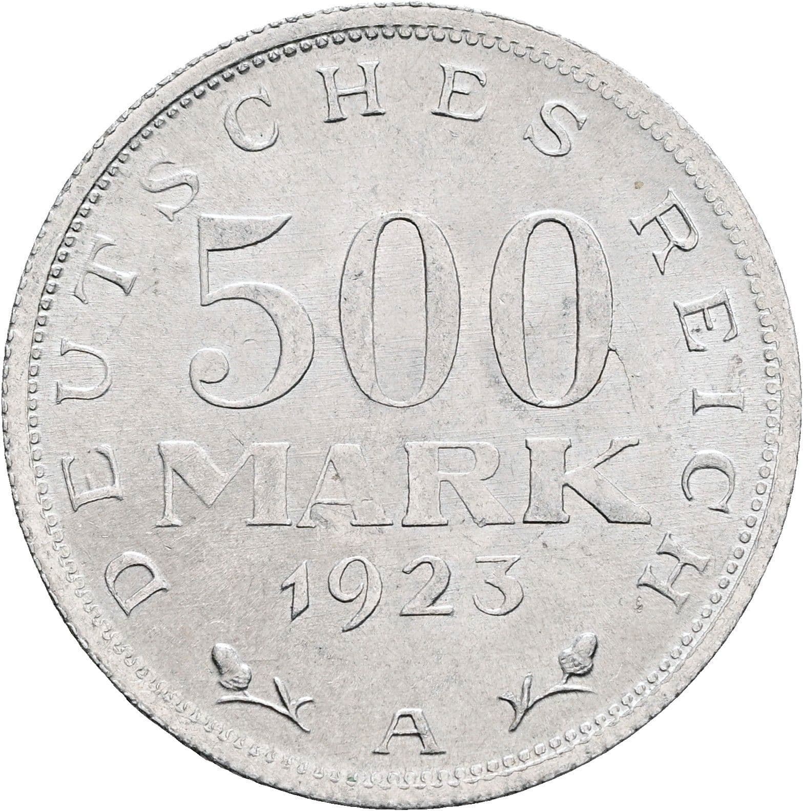 500 Mark 1923 A – Vorderseite
