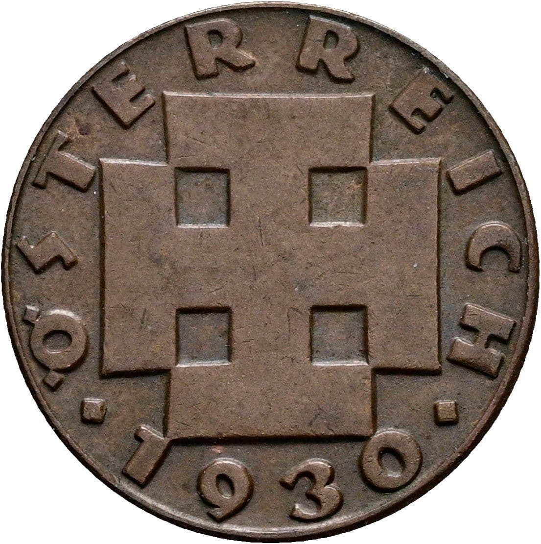 2 Groschen 1930 – Rückseite
