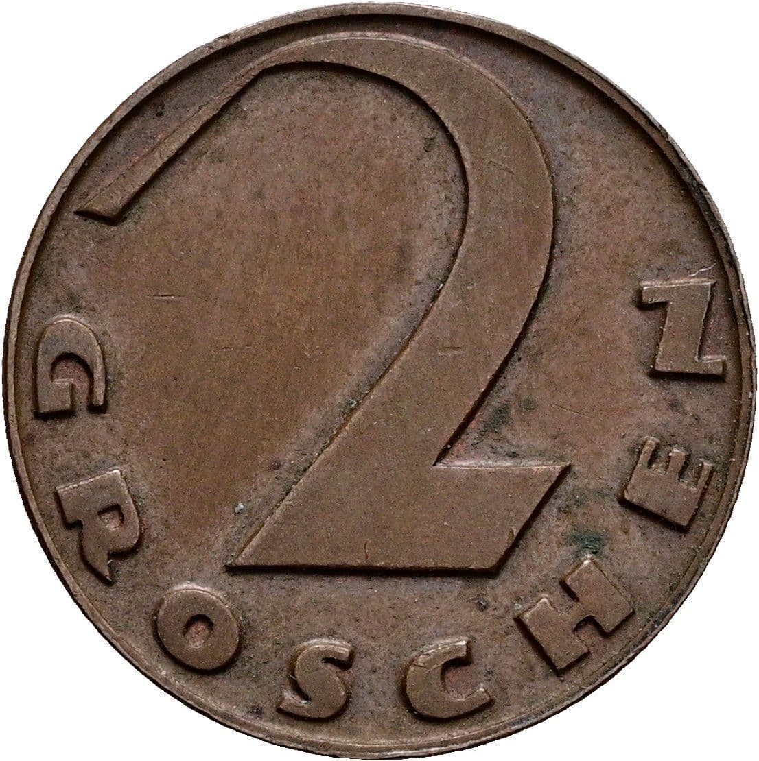 2 Groschen 1928 – Vorderseite