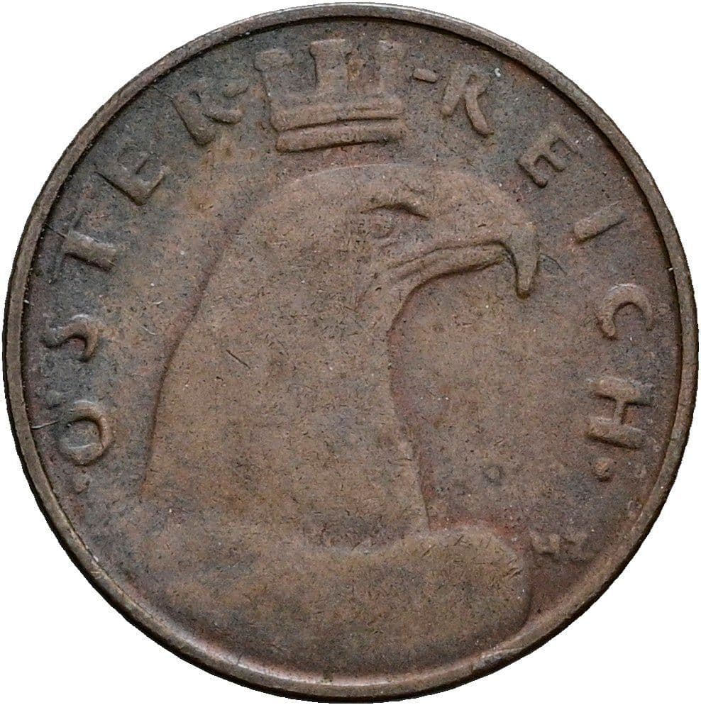 100 Kronen (= 1 Groschen) 1923 – Rückseite
