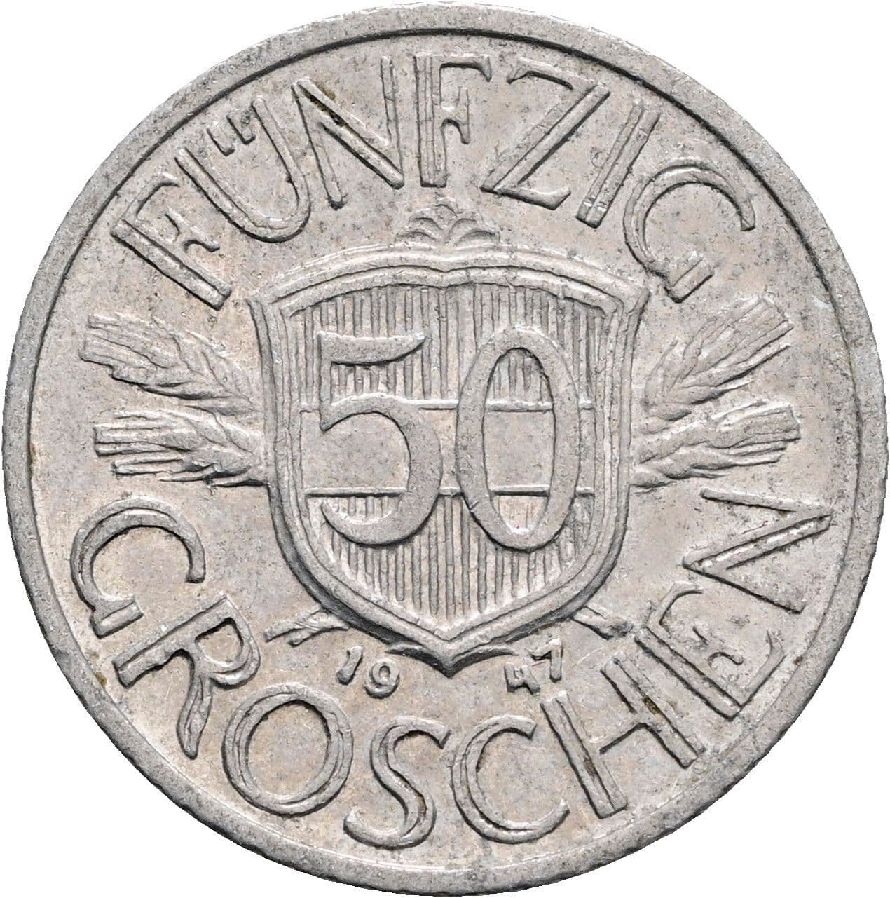 50 Groschen 1947 – Vorderseite