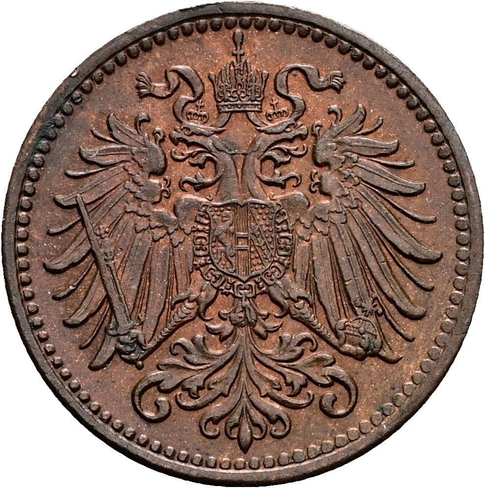 1 Heller Franz Joseph I. 1848-1916 1909 – Rückseite