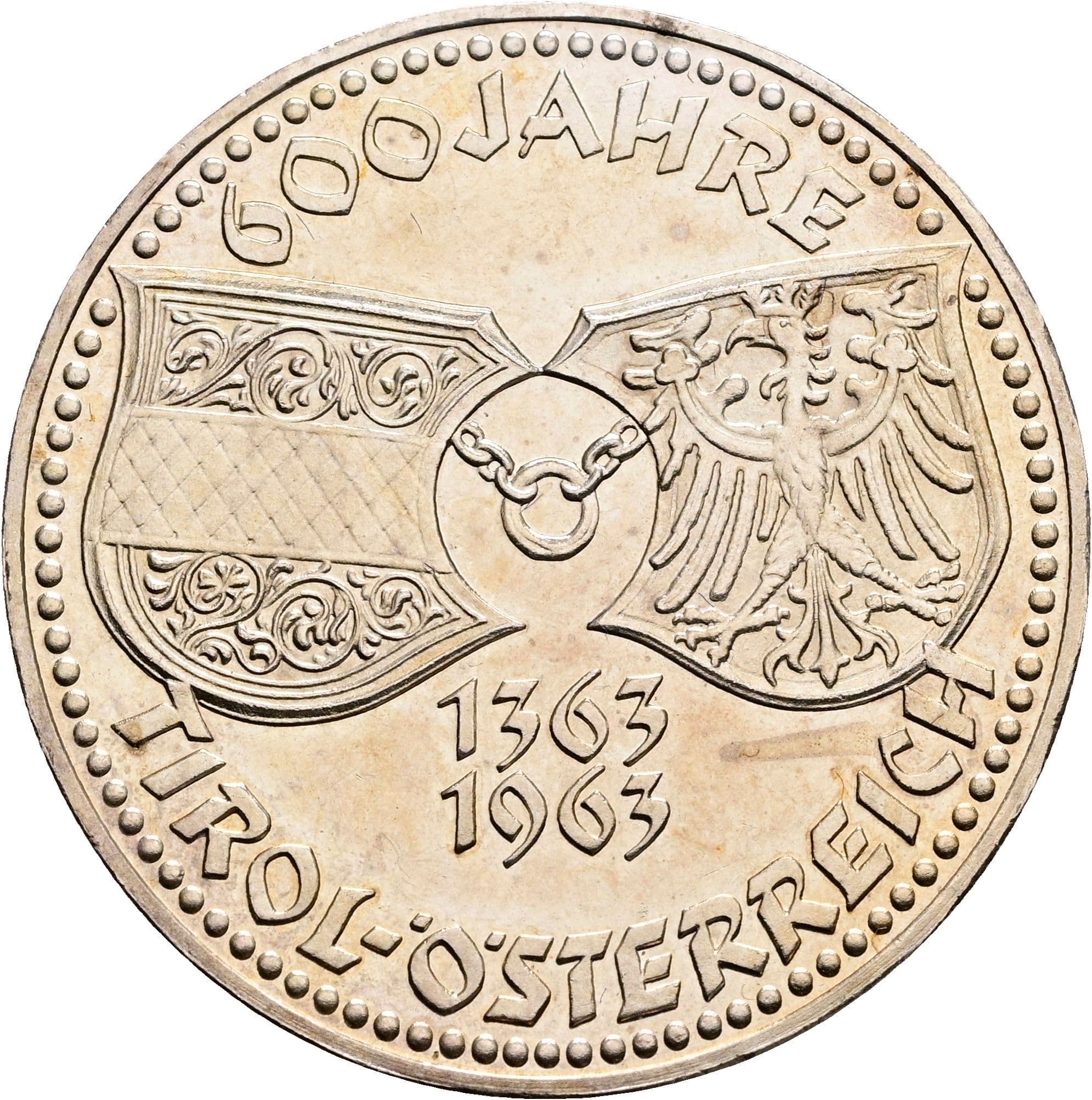 50 Schilling 1963 – Rückseite