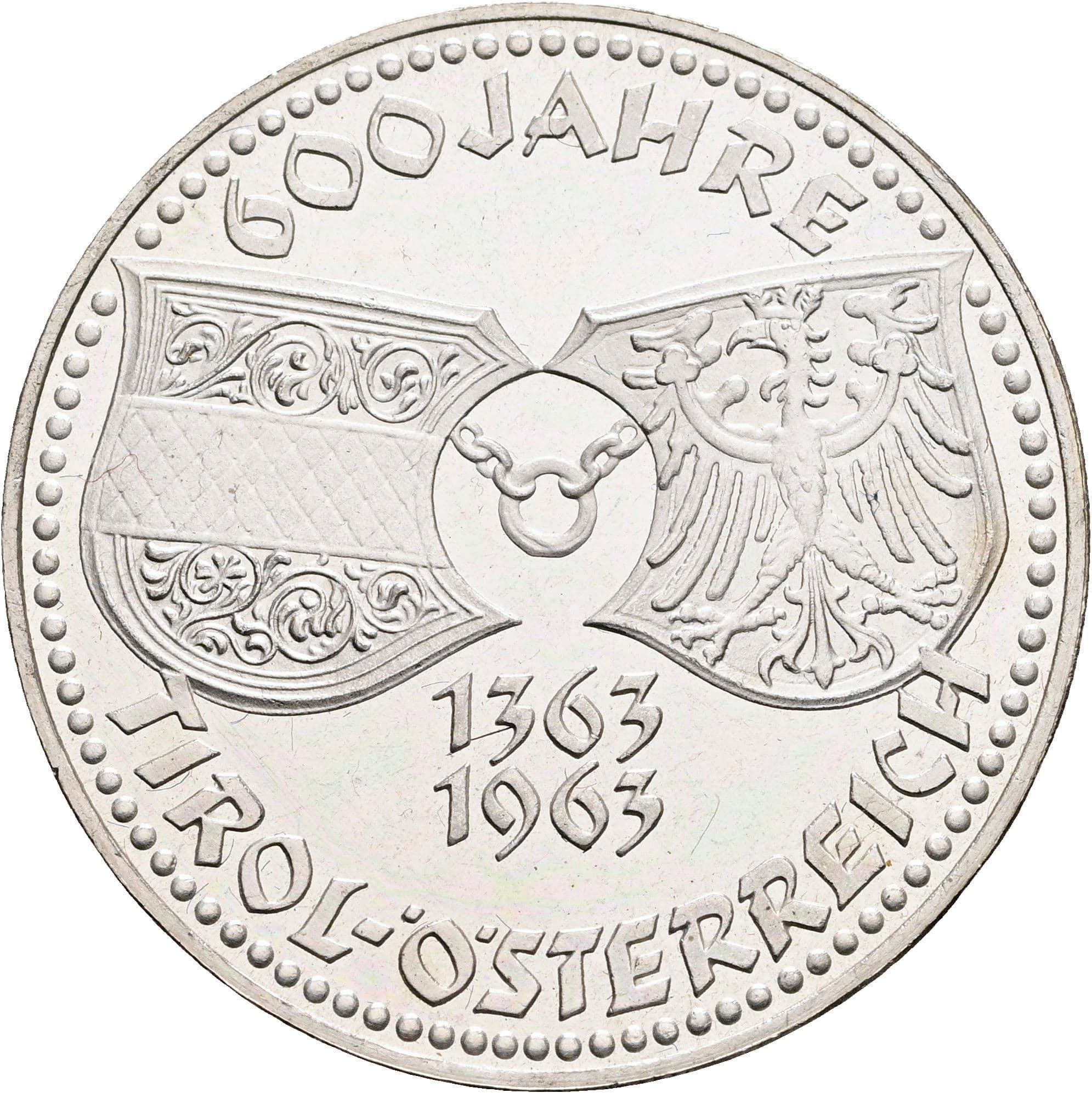 50 Schilling 1963 – Rückseite