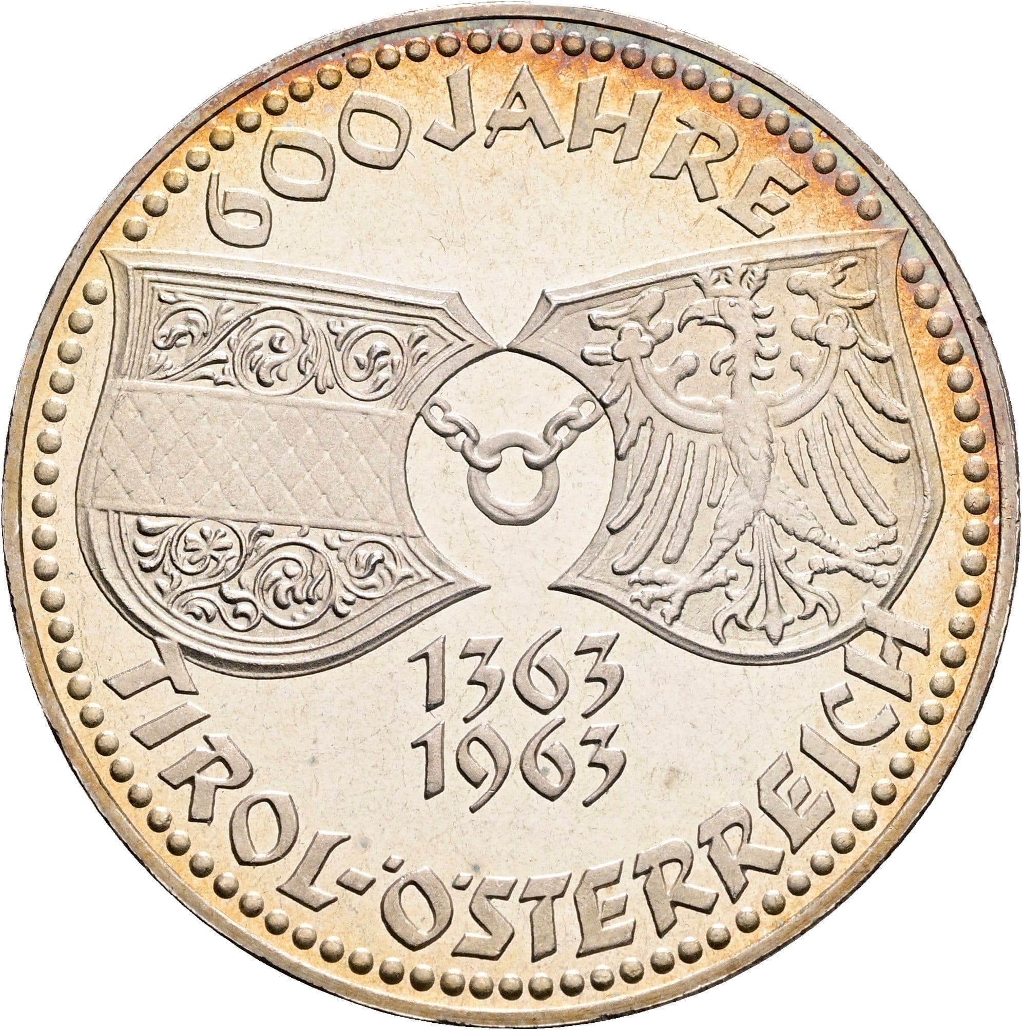 50 Schilling 1963 – Rückseite