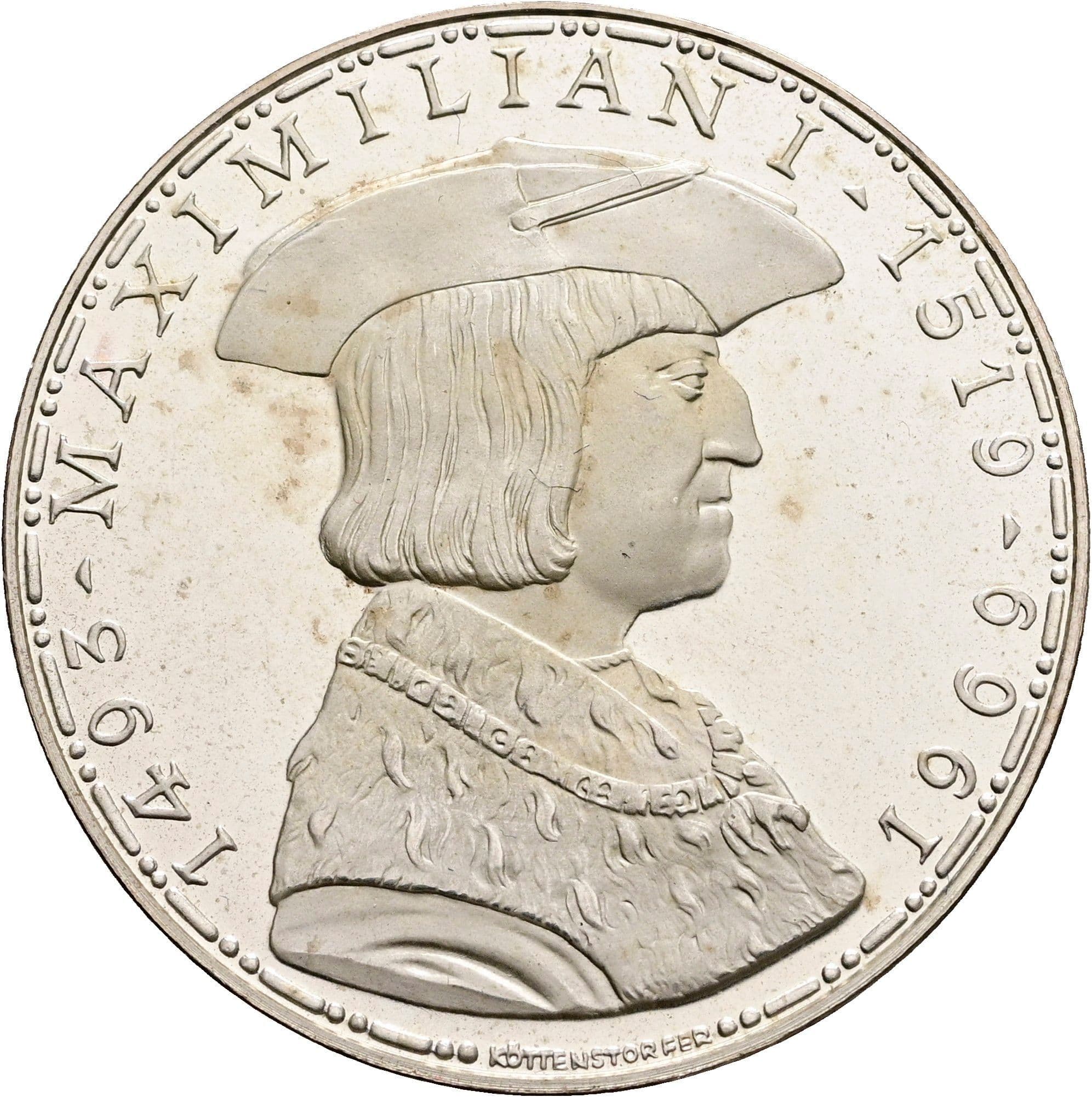 50 Schilling 1969 – Rückseite