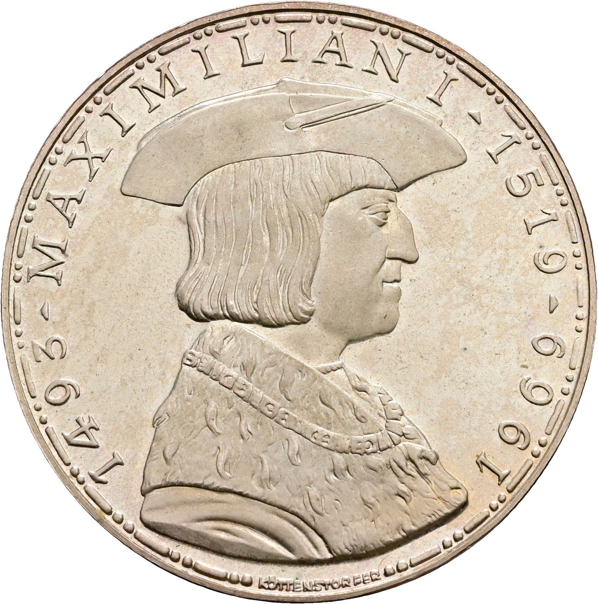 50 Schilling 1969 – Rückseite