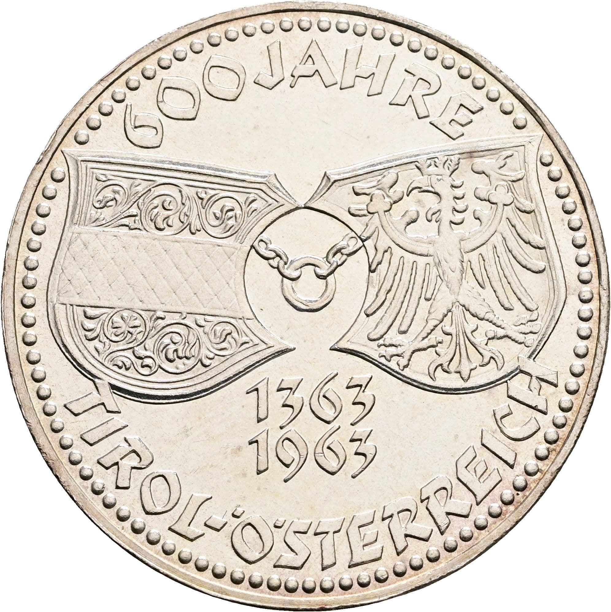 50 Schilling 1963 – Rückseite