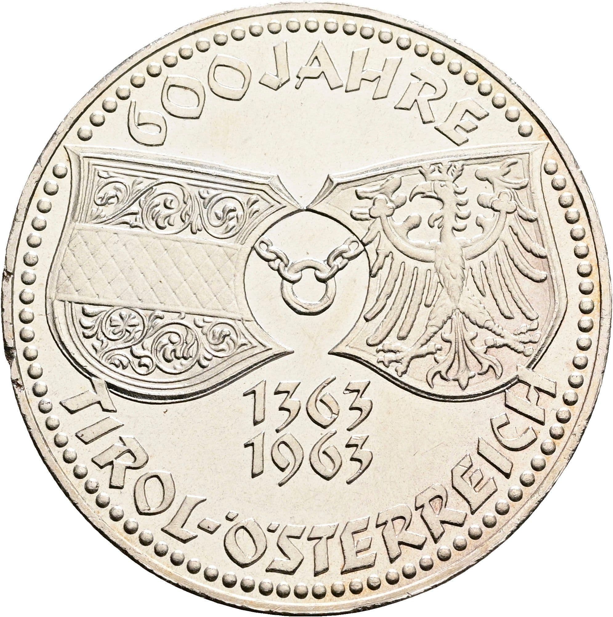 50 Schilling 1963 – Rückseite